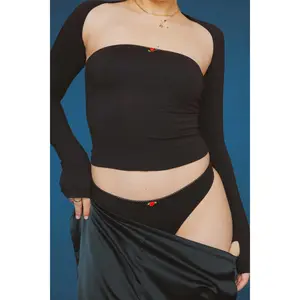 LOW RISE THONG IN ONYX