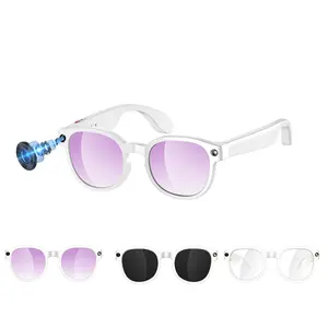 Anti-Blue Smart Sunglasses with Camera, 2MP Anti-Shake Camera, 1080P Video Recording, 270Mah Battery, 3 Lenses (Sunglasses, Anti-Blue, Gradient), AI Real Time Translation, Object Recognition, Bluetooth Call, Sunglasses with cameras
