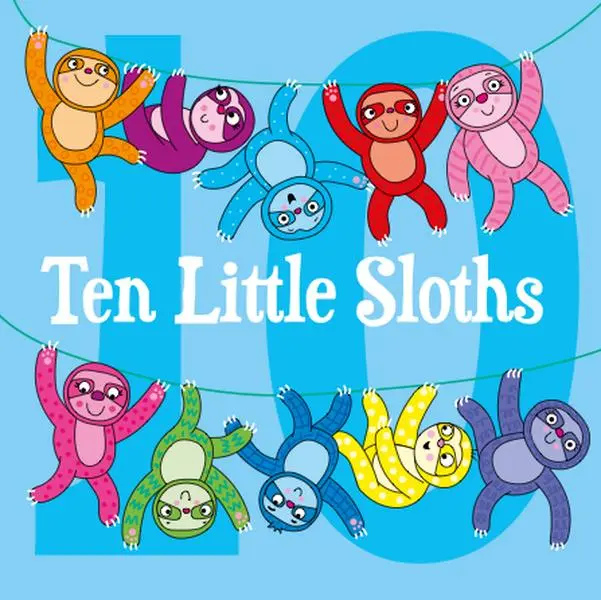 10 Little Sloths English Children's Picture Book - Softcover Paperback, Vibrant Illustrations, Safe Regular Pages, Charming Engaging Bedtime Read, Delightful Library Addition, Delightful Read for Children and Adults, Bedtime Reading