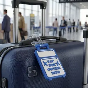 Custom NFC Luggage Tag – Smart Travel Tag with Digital Contact Info & Lost‑and‑Found Link
