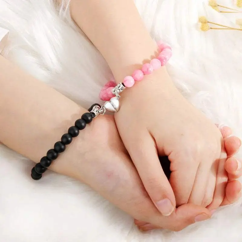 Romantic Heart Matching Magnet  Bracelets