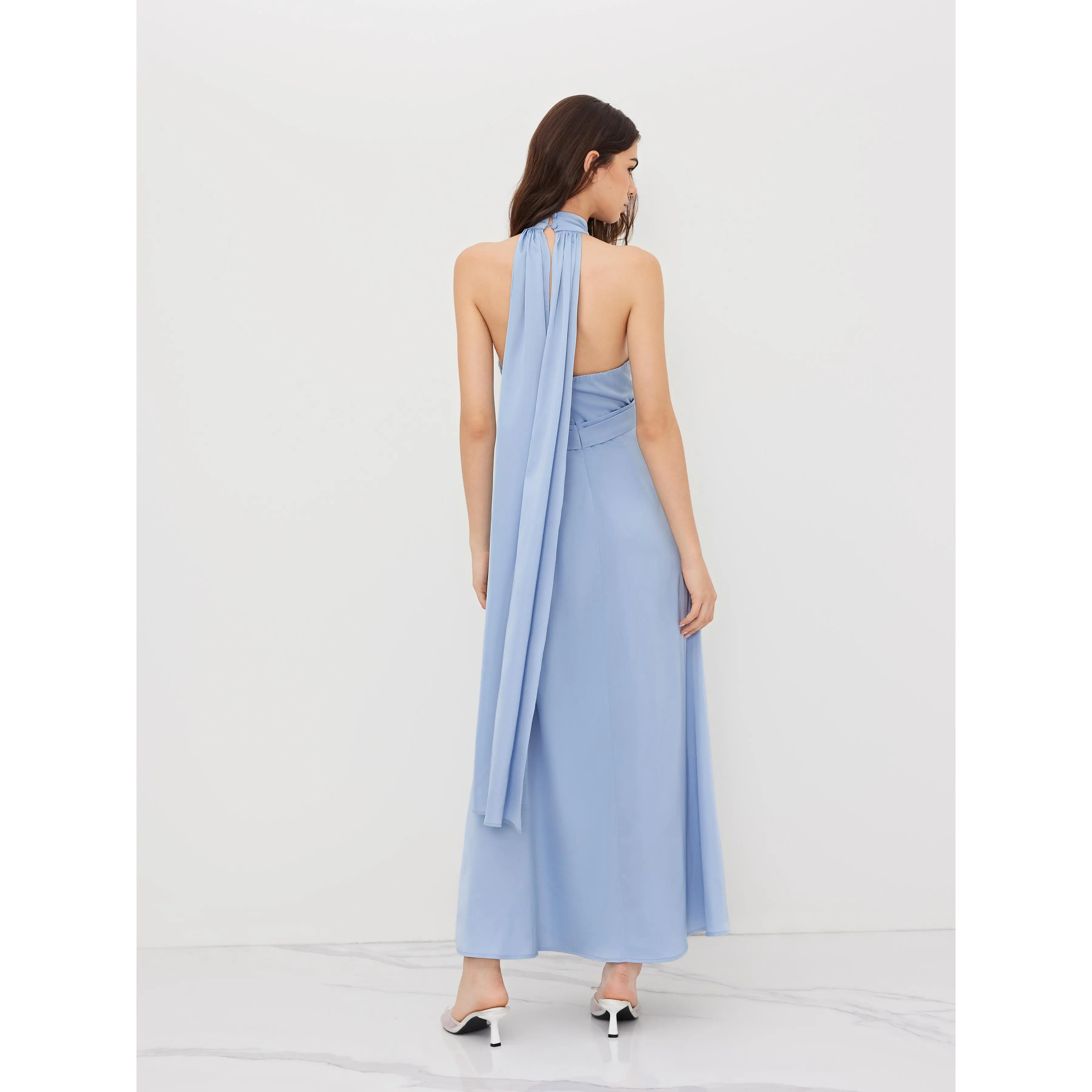 Cider V-neck Halter Neckline Maxi Dress SwimWeek - TikTok Shop Cider V-neck Halter Neckline Maxi Dress SwimWeek - TikTok Shop