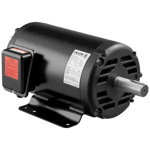 VEVOR 10 HP Electric Motor, 1770RPM Air Compressor Motor, CW/CCW Rotation, 1.375 inch Shaft Diameter, 3.88inch Shaft Length, 40N.m Torque, Three-Phase, 230V/460V, ODP Cooling, 215T Frame, 10Hp Power, Steel Body