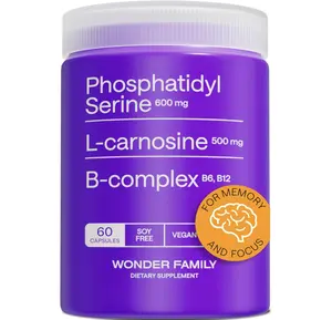 Phosphatidylserine 600mg & L-Carnosine 500mg with Vitamin B6, B12 & Folate