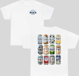 Busch Light Men's Western Style Tee - Casual Cotton Graphic T-Shirt for Beer Lovers - 4th of July & Vintage Gift Idea - Comfortable & Stylish