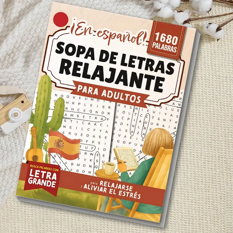 OMG, this is so addictive | Spanish word search | Word Games | Vocabulary | Learning Tool | 1,680 words per book | I literally can't stop |