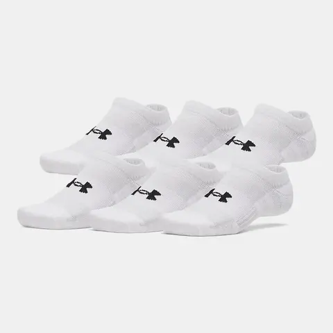 Under Armour Performance Cotton Unisex 6-Pack No Show Socks