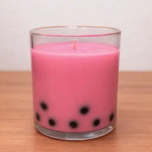 Strawberry Milk Tea Boba Candle