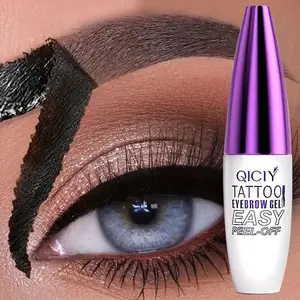 Peel-Off Tattoo Tinted Brow Gel - Semi-Permanent Brow Tint, Waterproof & Smudge-Proof,Long-Lasting Natural Brow Color, Eyebrow Makeup Gel
