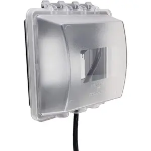 2-Gang Weatherproof in Use Outlet Cover | Two Gang Outdoor Plug and Receptacle Protector, Lockable, UL Extra Duty Compliant, 45 Configurations