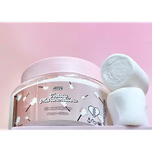 Toasty Marshmallow Foaming Body Scrub - Long Lasting Cleansing Body Scrub with Coconut & Vanilla Extract - Moisturizing Formula in Pink Jar