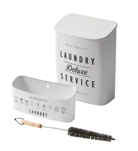 Magnetic 3-Piece Laundry Lint Bin Set with Magnetic Bins and Convenient Storage for Efficient Laundry Care