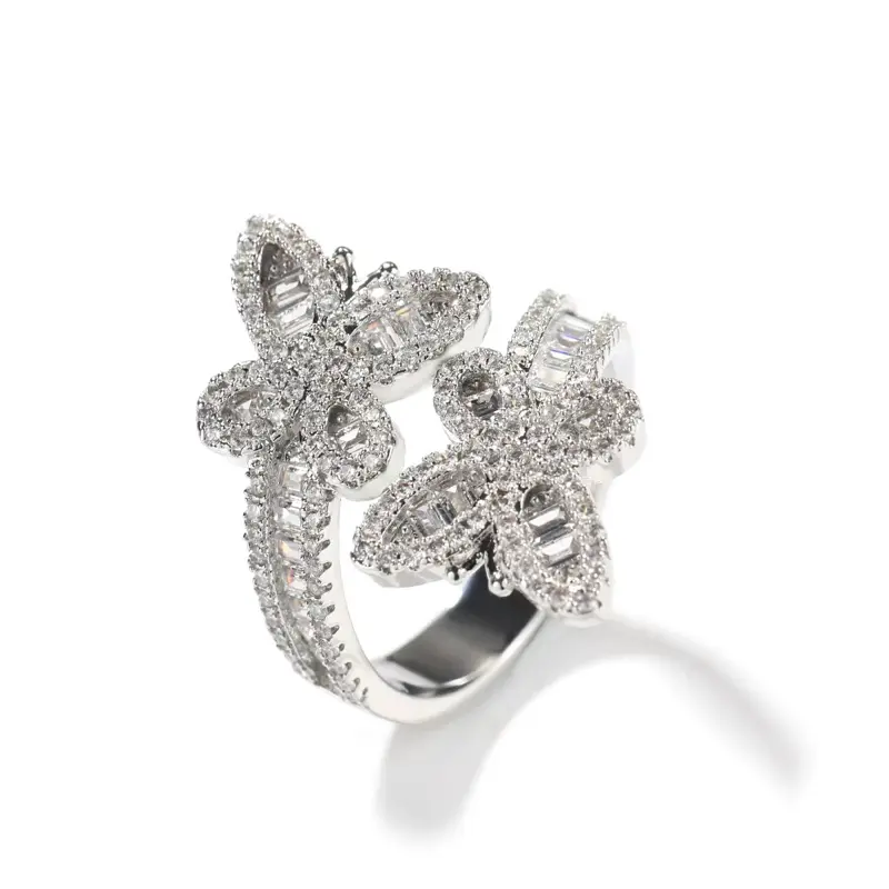 entangled butterfly ring