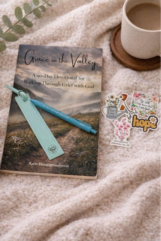 Quiet Time Bundle – Christian Devotional Set | Choose Your Book, Bookmark, Pen & Stickers