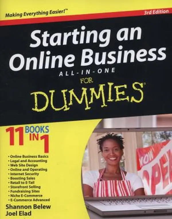 USED Book - Starting an Online Business All-in-One For Dummies by Shannon Belew (Paperback) - english