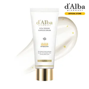 [OFFICIAL d'Alba] Vita toning Capsule Cream – Daily Face Moisturizer w/ Trufferol, Ascorbic Acid, Niacinamide & Ceramide NP (1.94 oz)