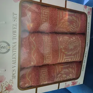 3 pces Towell set 100% cotton touches