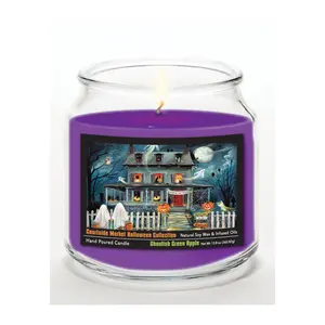 Courtside Market Haunted House I 12.8 oz Candle Glass Jar