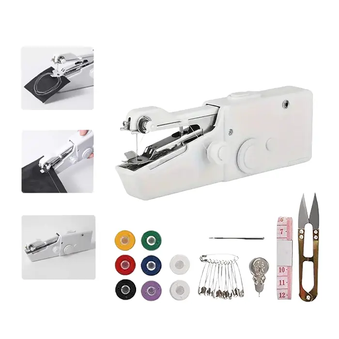 【Summervibes】Portable Cordless Mini Sewing Machine with Accessory Kit ...