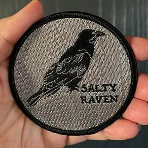 Salty Raven Iron-On-Patch