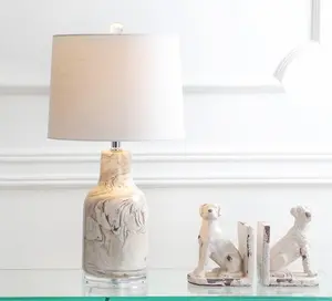 JONATHAN Y Webb Ceramic LED Table Lamp , for bedroom, living room, foyer, hallways, dining room, dorms