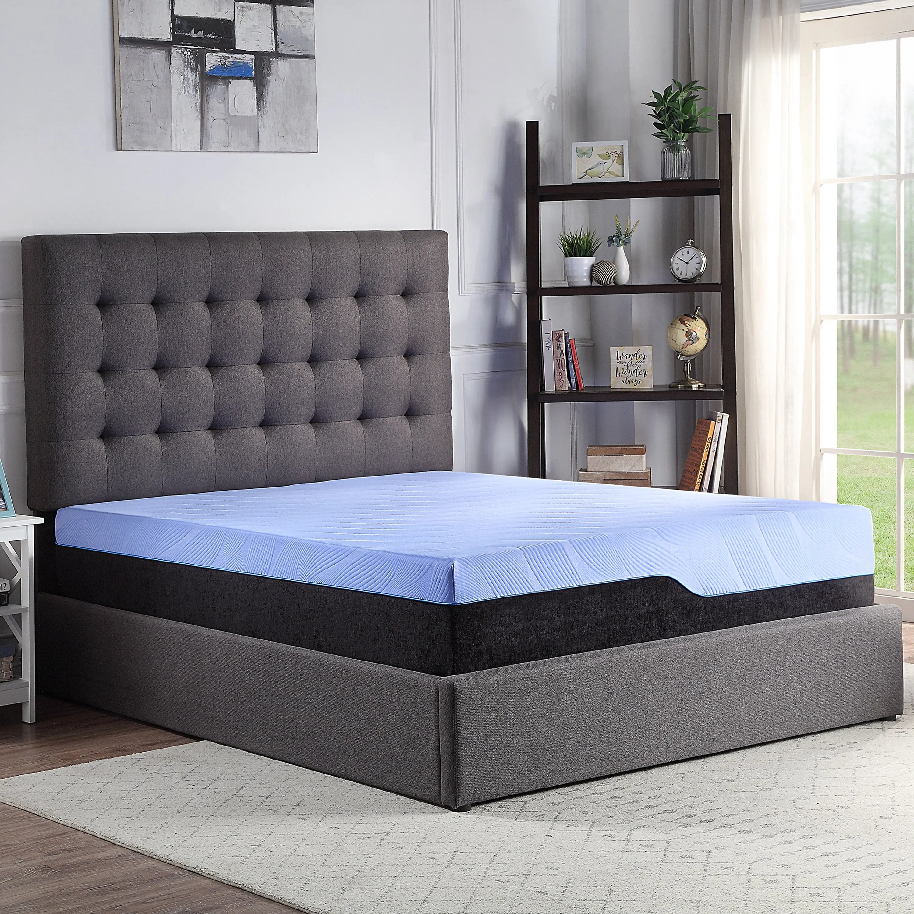 Bridgevine Home 12 inch Twin XL Size 5-Layer Hybrid Memory Foam and Coil Kids Mattress