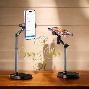 Boneruy Altura ajustable Accesorios de soporte móvil portátil Soporte de montaje para soporte de teléfono móvil