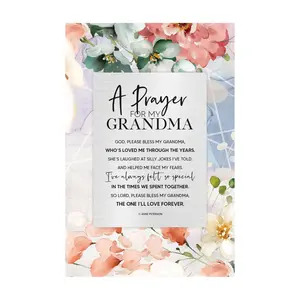 Dexsa Prayer For My Grandma Wood Plaque with Easel