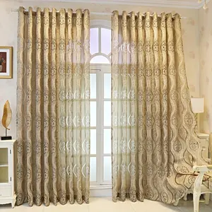 Elegant Embroidered Curtain, Hollow Out Mystical Pattern, Perfect Home Decor for Living Room, Bedroom, Balcony