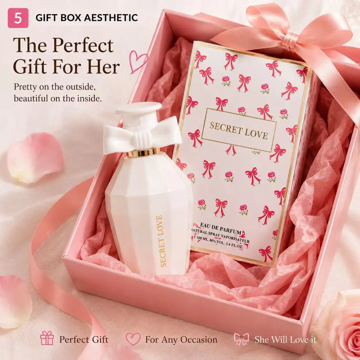 Secret Love Perfume – Cute Bottle, Addictive Scent, Your New Signature Scent for Date Nights & Daily Wear Smell Like a Soft Girl Dream | Secret Love Perfume