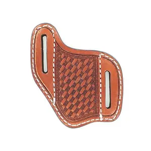 M & F Western Basketweave Knife Sheath