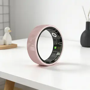 R12 Ceramic Smart Ring 24-hour Monitoring of Heart Rate, Blood Oxygen, Blood Pressure, Sleep 5ATM Waterproof Sports Bracelet Health Tracker