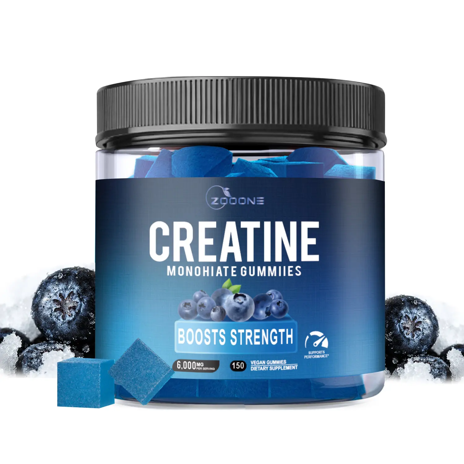 ZOOONE 150Counts Creatine Monohydrate Gummies 6g of Creatine Monohydrate per Serving- Blueberry Flavor ZOOONE 150Counts Creatine Monohydrate Gummies 6g of Creatine Monohydrate per Serving- Blueberry Flavor