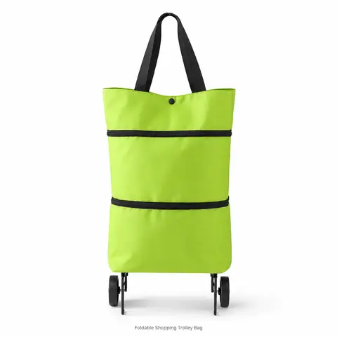 Homeessentials Heavy-Duty Rolling Cart with Reinforced Oxford Fabric, Silent Wheels, Sturdy Stand - Portable Household Organiser for Kitchen Storage, Home Utility