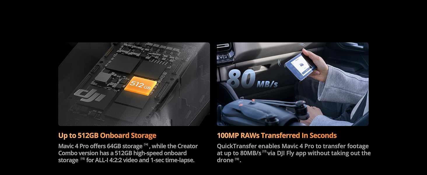 [Pre-Owned Options] DJI Mavic 4 Pro Flagship Drone with 4K/8K Hasselblad Camera, Advanced Tri-Camera System, Extended Flight Time, Omni-Directional Sensing, Multiple Battery & Remote Controller Combo Packages