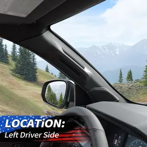 A Pillar Grab Handle Interior Trim Assist Handle Driver Side Car Compatible with 2024 2025 Toyota Tacoma Replacement car Accessory Black