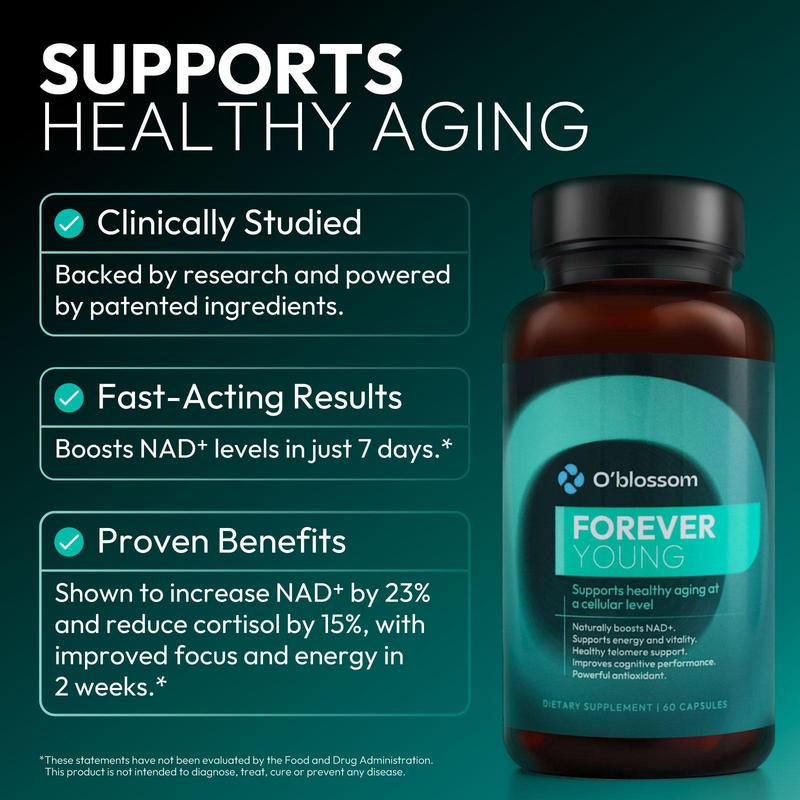 O'blossom Daily Nutrition Combo Set - 8-Piece Multi-Supplement Bundle for Everyday Health Dietary Support with Liver Health, Joint Support, and Stress Relief