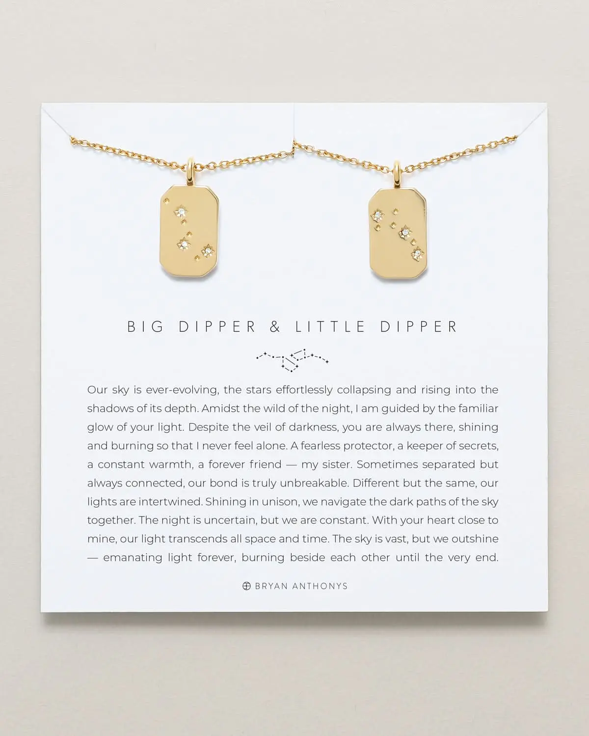 Big Dipper & Little Dipper Necklace Set