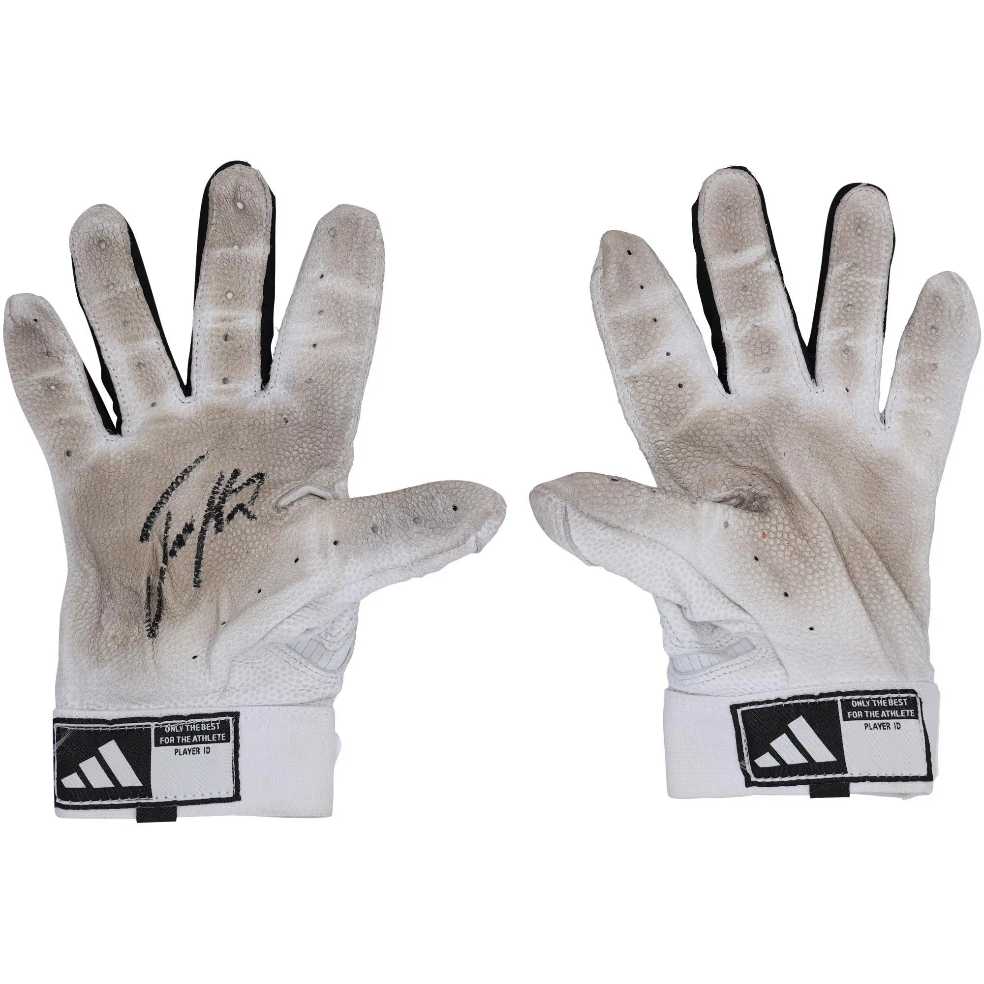Jackson Holliday Baltimore Orioles Autographed Game-Used White and Black Adidas Batting Gloves from the 2024 MLB Season - RG133321639-40 - Fanatics Authentic Certified