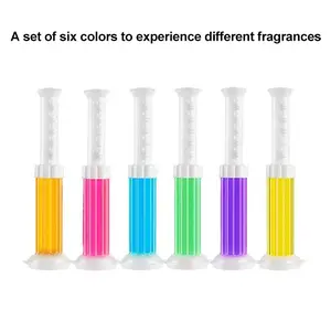 6-Pack Toilet Bowl Cleaning Gel, 6 scents, long-lasting fragrance, flower-shaped bathroom freshener, keeps toilets fresh and clean, suitable for all types of toilets (lasts over a year)