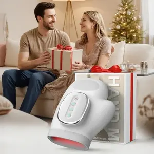 Hot Compress Pressure Hand Massager, Ultimate Relief for Hands Wrist Fingers, Arthritis Carpal Tunnel Syndrome Muscle Stress Therapy Gift