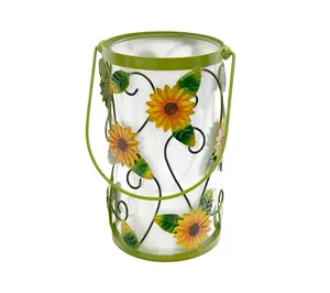 Temp-tations Glass Hurricane Lantern with Fairy Lights Temp-tations Glass Hurricane Lantern with Fairy Lights