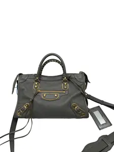 Pre-owned Balenciga Grey Leather Top Handle Satchel Bag/WJ04526031/6031