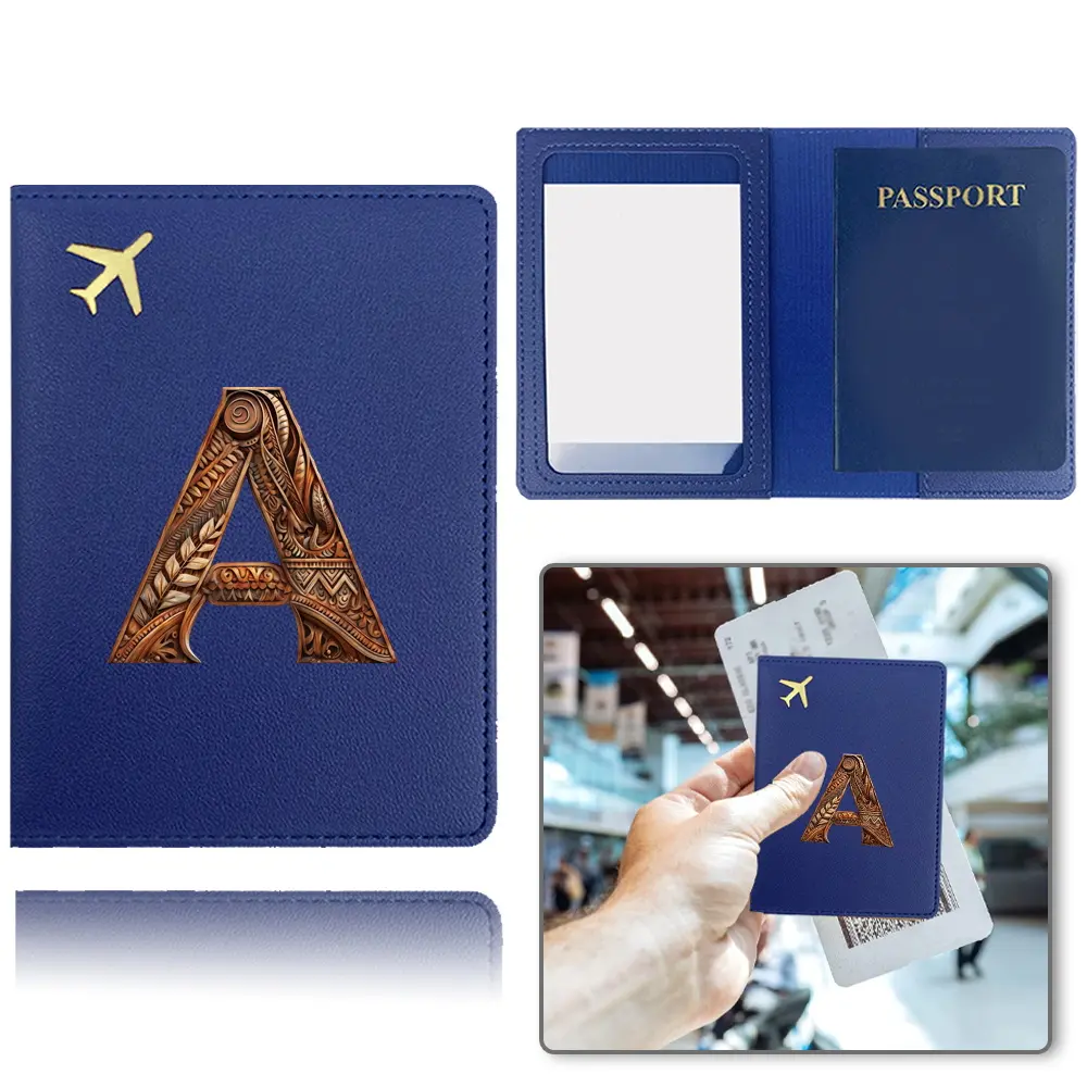 Premium PU Leather Passport Holder, Passport Cover, Travel Document Holder, Durable Waterproof Dustproof Design, Ideal for Travel & Daily Use, Stylish Business Accessory