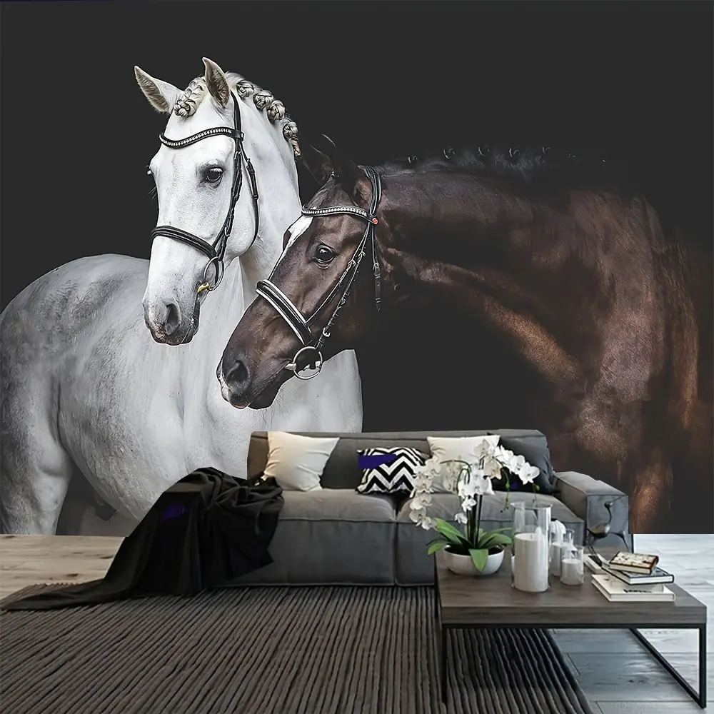 Horse Pattern Tapestry, Polyester Tapestry, Wall Hanging For Living Room Bedroom Office, Home Decor Room Decor Party Decor, With Free Installation Package