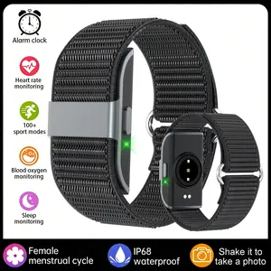 Fitness Tracker for Men and Women, Wearable Health Smart Bracelet Band with 24/7 Fitness Tracker, Calories, Steps, Distance, Sleep, Stress Menstrual Monitor, 100+ Sport Mode, Free APP, Activity Tracker - Screenless Smart Watch for Android IOS