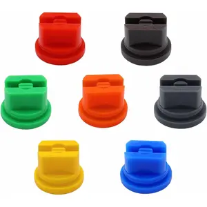 7 count  Nozzle Tips Set, 110  Flat Fan Shaped Plastic Nozzle, 0.1-0.6mm Pore, for the Replacement Boom Pump Sprayer Knapsack, Agricultural Greenhouse Sprayer  Garden Weeding Equipment