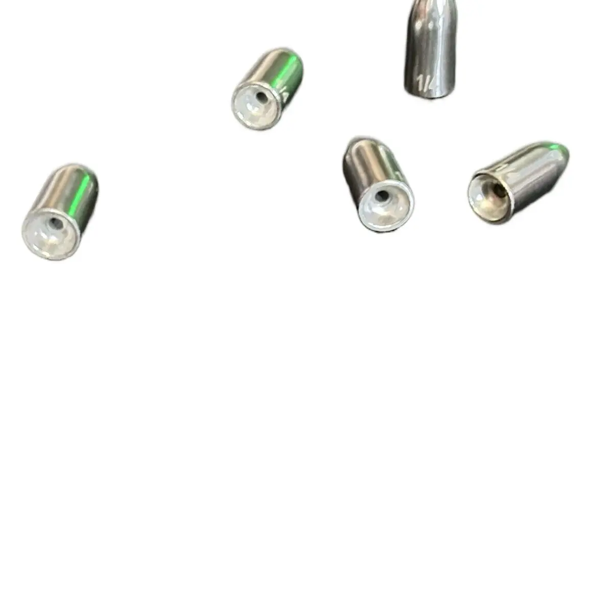 No-Chip 1/4oz-Plain-Catch Co- Tungsten Fishing Worm Weight 97% Tungsten- 5 PACK weights