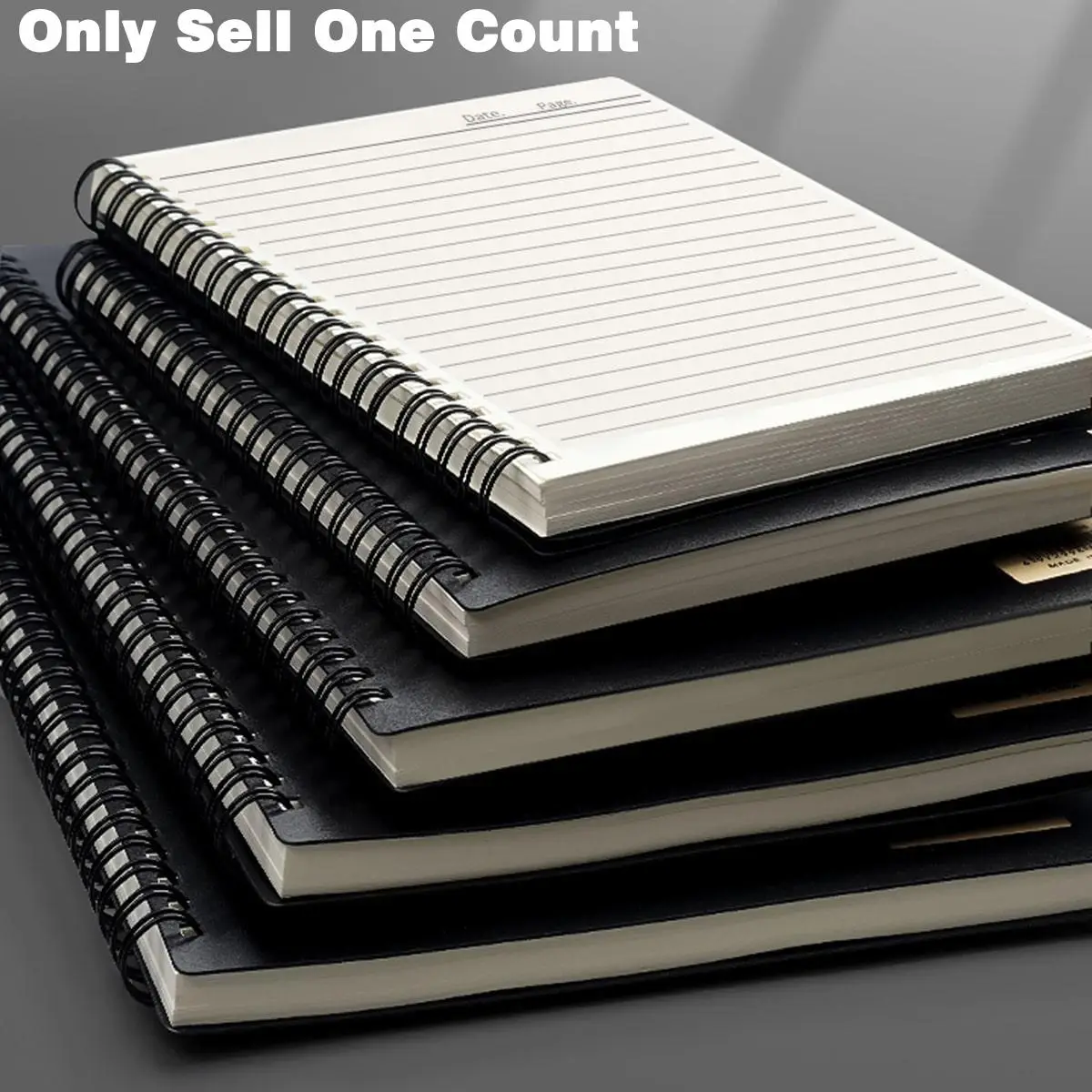 School Supplies Spiral Notebook, 1 Count 80 Pages Lines Notebook, Office Supplies Journal Notebook Stationary, Christmas Gifts for Students