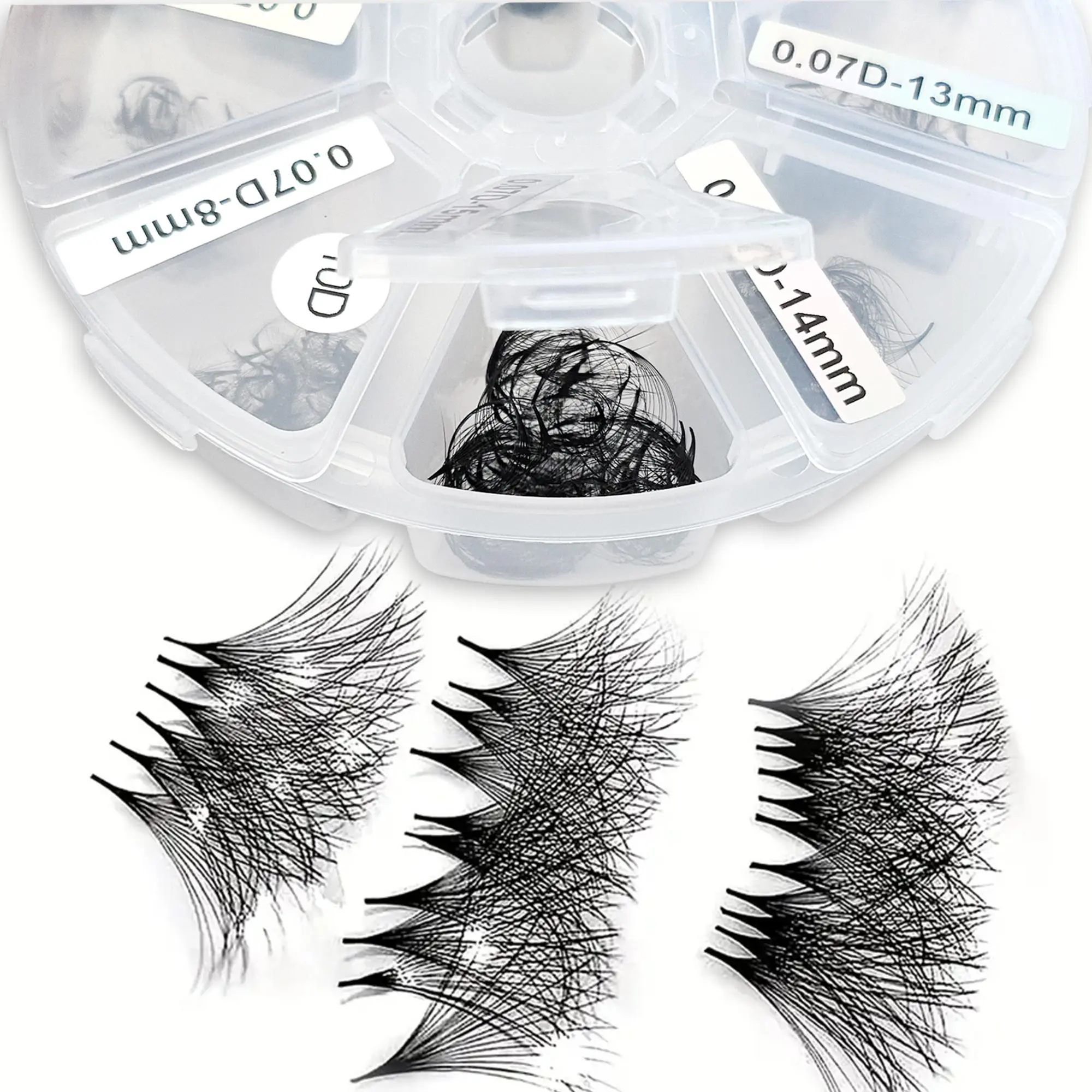 Mixed Length Individual False Eyelashes, 1 Box Natural Look Eyelash Extensions, Self Grafting Curl Eyelashes, Eye Makeup Enhancement False Eyelashes, Cosmetic, High Quality Eyelashes, Curly Lashes, Longer Looking Lashes